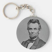 President Abraham Lincoln Portrait by Mathew Brady Key Chains