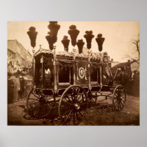 President Abraham Lincoln's Hearse by S.M. Fassett Posters