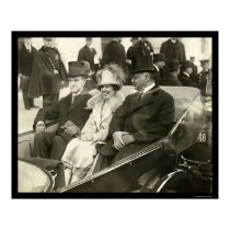 President and Mrs. Coolidge in Car 1925 posters