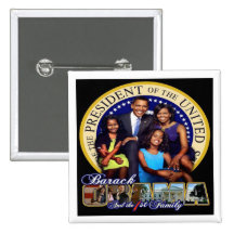 President Barack Obama '08 Pinback Buttons