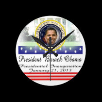 President Barack Obama 2013 Inauguration wall clocks