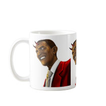 President Barack Obama as the Devil Halloween Coffee Mugs