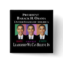 PRESIDENT BARACK OBAMA buttons