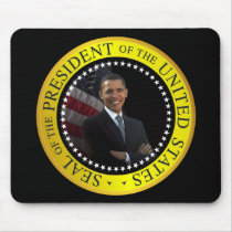 President Barack Obama Custom Mousepad Black Gold by inauguration_2009 President Barack Obama Custom Mousepad Black Gold
