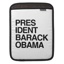 PRESIDENT BARACK OBAMA FASHION -.png iPad Sleeve