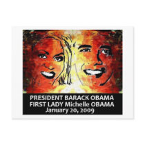 PRESIDENT BARACK OBAMA FIRST LADY MICHELLE OBAMA postcards by Teofaith PRESIDENT BARACK OBAMA FIRST LADY MICHELLE OBAMA postcards