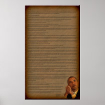 President Barack Obama Inauguration Address Print
