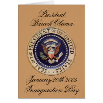 President Barack Obama Inauguration Day cards