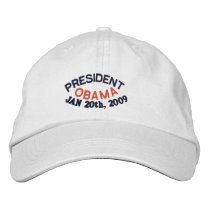 PRESIDENT BARACK OBAMA INAUGURATION embroidered hats