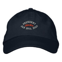 PRESIDENT BARACK OBAMA INAUGURATION HAT embroidered hats
