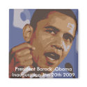 President Barack  Obama Inauguration Jan 20th 2009 magnets
