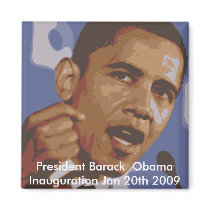 President Barack  Obama Inauguration Jan 20th 2009 magnets