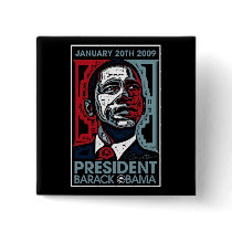 President Barack Obama January 20th 2009 Pin