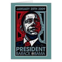 President Barack Obama January 20th 2009 cards
