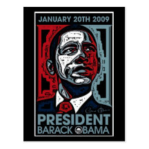 President Barack Obama January 20th 2009 Post Card