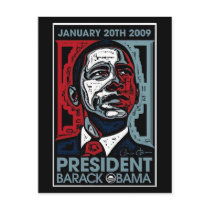 President Barack Obama January 20th 2009 Post Card