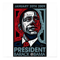 President Barack Obama January 20th 2009 posters