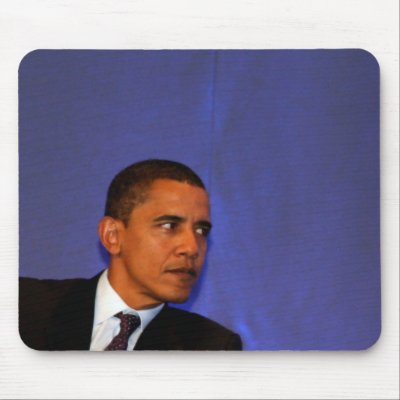 President Barack Obama Mouse Mat by pantavila