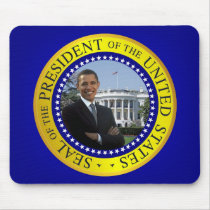 President Barack Obama Mousepad - Blue