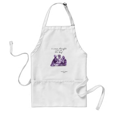 PRESIDENT BARACK OBAMA "NEVER THOUGHT" APRON by OWL1998