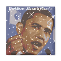 President Barack Obama, Pin button 20th Jan 2009 magnets