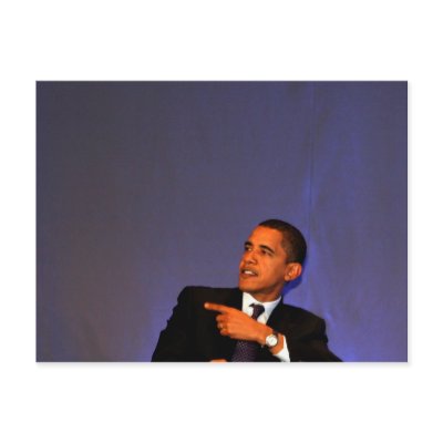 Präsident Barack Obama Postkarte von pantavila