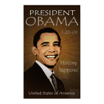 President Barack Obama Poster - Grunge posters