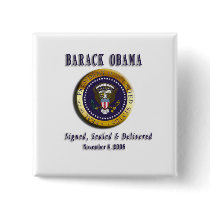 PRESIDENT BARACK OBAMA SEAL OF OFFICE BUTTON