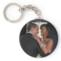 President Barack Obama & the 1st L... - Customized Key Chains