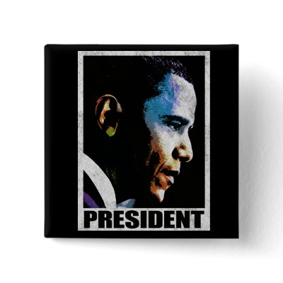 President Barack Obama Vintage Buttons by jamierushad