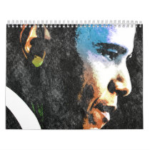 President Barack Obama Vintage Calendar by jamierushad President Barack Obama Vintage Calendar