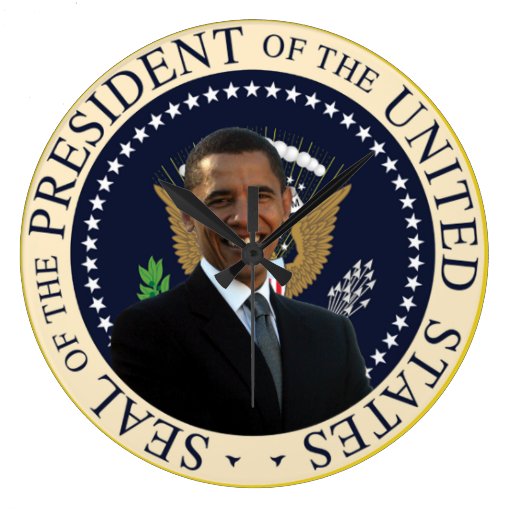President Barack Obama Wall Clock Zazzle