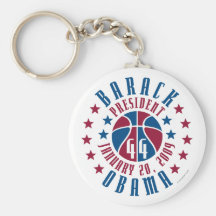 President "Bask-O-Bama" #44 Key Chains