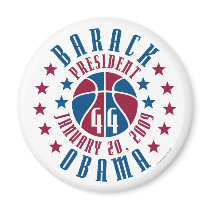 President "Bask-O-Bama" #44 Magnet