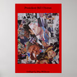 President Bill Clinton Collage Posters