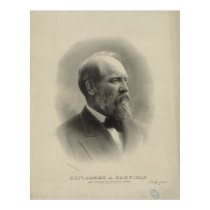 PRESIDENT GENERAL JAMES A. GARFIELD Portrait Poster