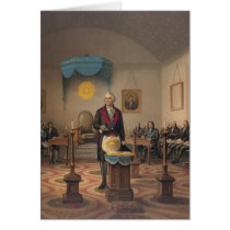 President George Washington as a Master Mason Card