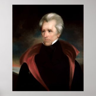 President Jackson Painting print