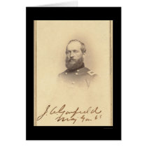 President James Signed Card 1861