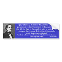 President Jefferson Davis Bumper 8 Bumper Sticker