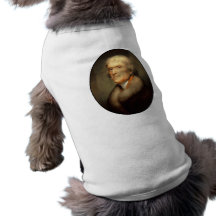 President Jefferson Painting Dog Tee Shirt