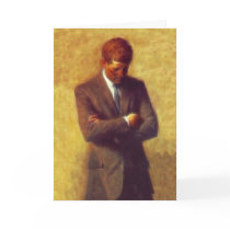 President John F Kennedy Fractal Portrait Picture cards by KahunaLuna President John F Kennedy Fractal Portrait Picture cards