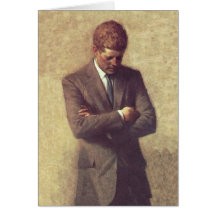 President John F Kennedy Official Portrait Greeting Card