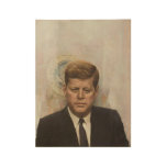 President John Fitzgerald Kennedy Wood Poster