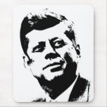 President Kennedy -- Black and White Mouse Pad