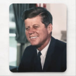 President Kennedy In Color Mouse Pad