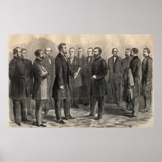 President Lincoln and General Grant print