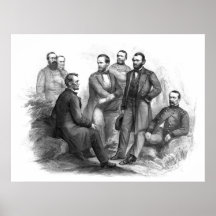 President Lincoln and His Commanders Posters