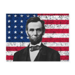 President Lincoln and The American Flag Post Cards