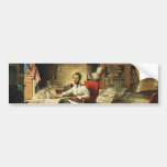 President Lincoln Writing Proclamation of Freedom Bumper Stickers